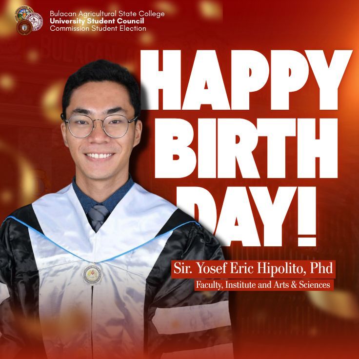 Happy Birthday to our Chairman of the CSE, Sir Yosef Eric Hipolito!