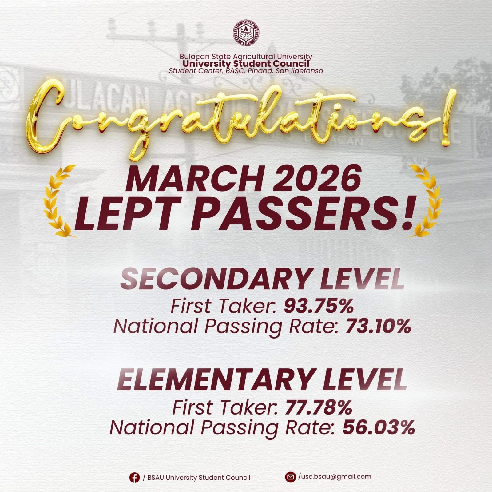 𝐂𝐎𝐍𝐆𝐑𝐀𝐓𝐔𝐋𝐀𝐓𝐈𝐎𝐍𝐒 𝐁𝐀𝐒𝐂 𝐋𝐄𝐏𝐓 𝐏𝐀𝐒𝐒𝐄𝐑𝐒!